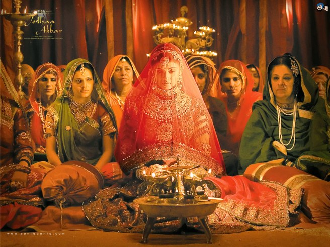 Jodha bai (Aishwarya rai) during the song Khwaja Mere Khwaja from Jodha Akbar.