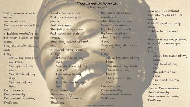 Phenomenal Woman by Maya Angelou