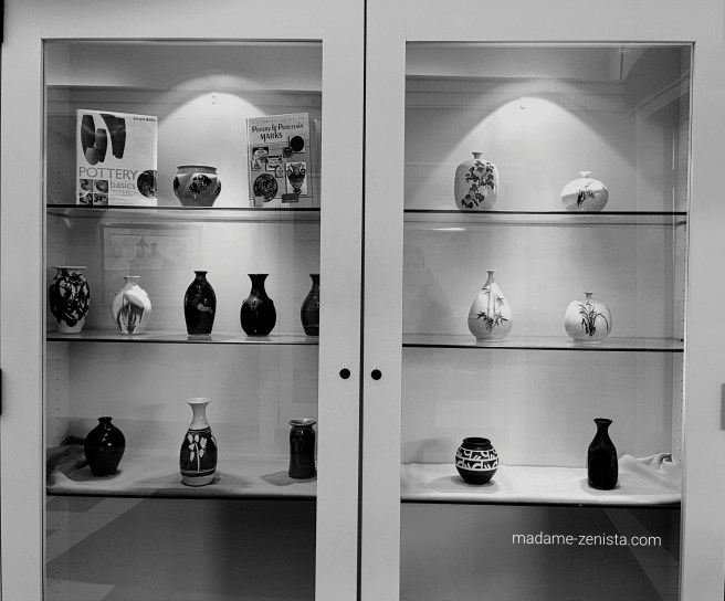 Urns and vases. black and white, photography, monochromes, B&W,