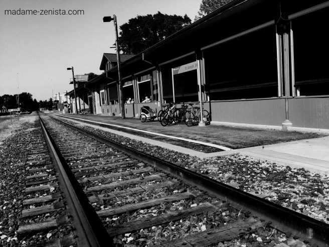 Train tracks, Black and white, B&W, Monochromes, Photography, iPhone, train, tracks,